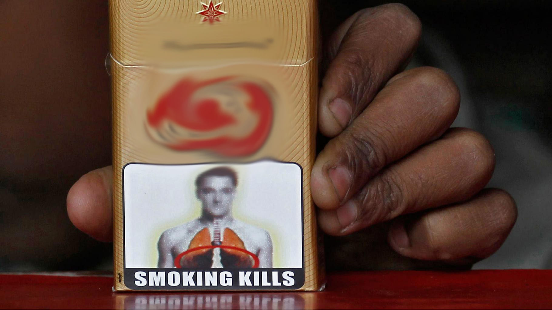 A health warning is printed on all cigarette packs sold in India.&nbsp;