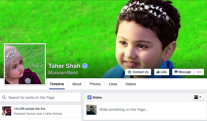 He has a verified account on Facebook. Now be jealous.