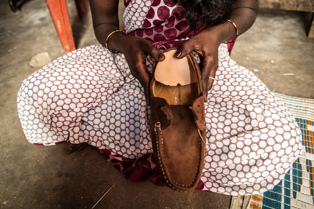 The homeworkers of this Tamil Nadu town  assemble leather shoes, but are not counted in  official statistics.
