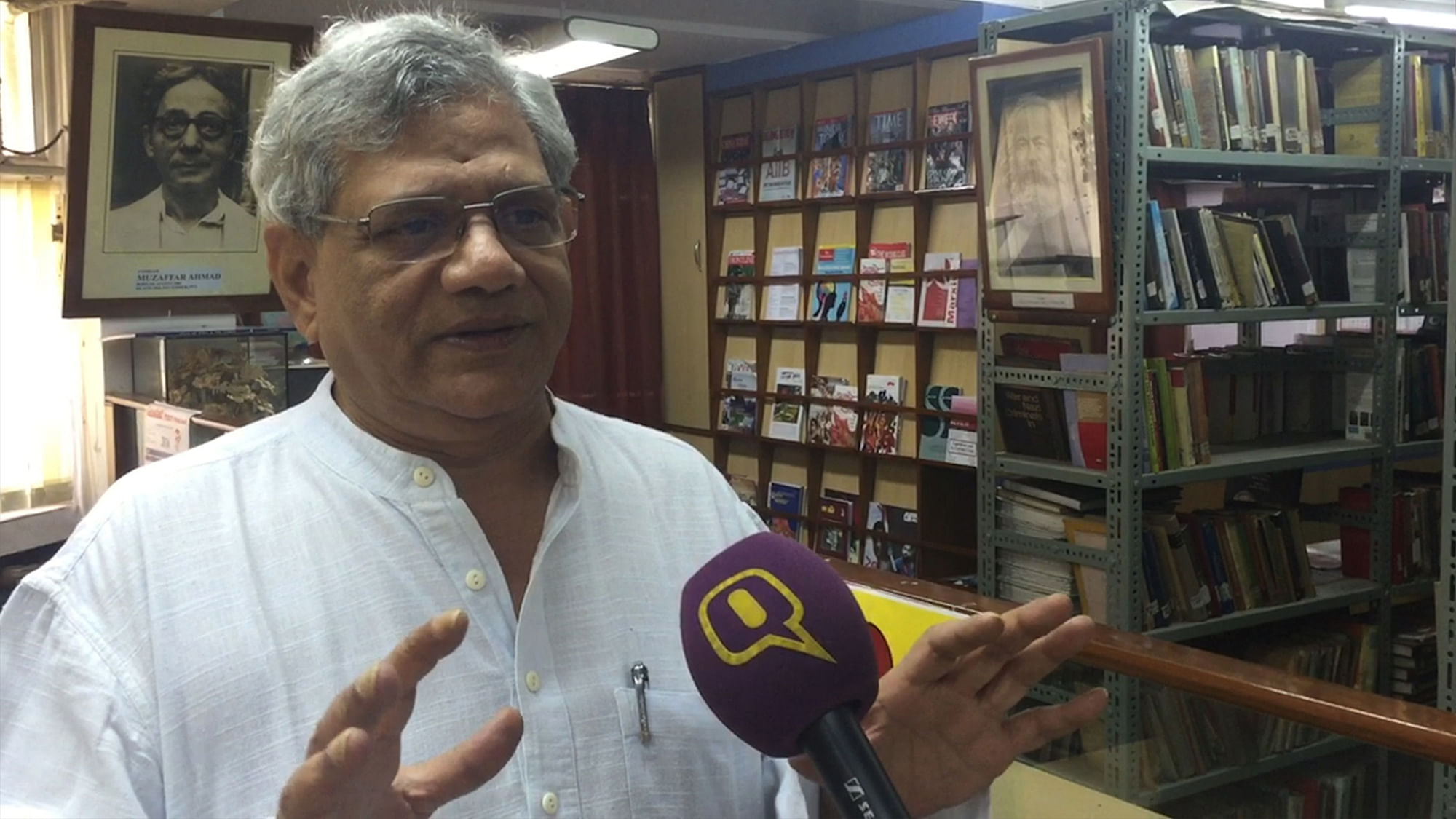 CPI(M) Sitaram Yechury insists that his party still has “irreconcilable differences” with the Congress and the alliance is actually something that came from the ground up. (Photo: <b>The Quint</b>)