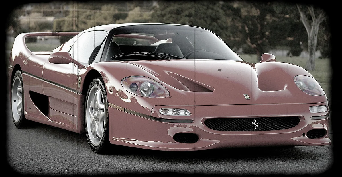 Ferrari F50. (Photo altered by <b>The Quint</b>)