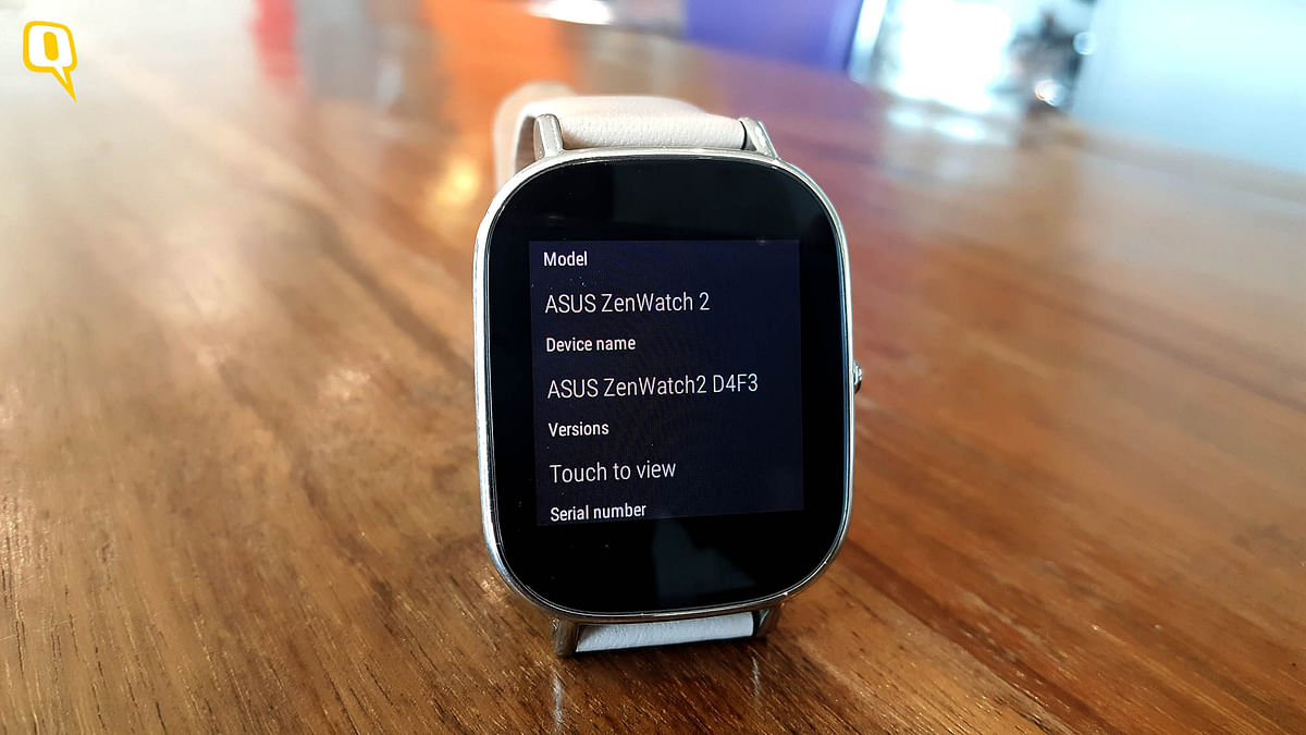 This smartwatch runs on Android Wear and also works with the iPhone. 
