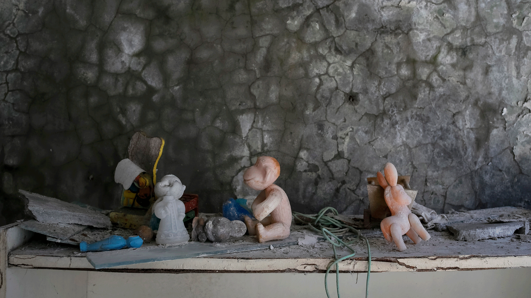 Hastily abandoned toys at a kindergarten in Pripyat, Ukraine after the explosion at Reactor No 4 at the Chernobyl Nuclear Plant on 26 April 1986. (Photo: Reuters) 