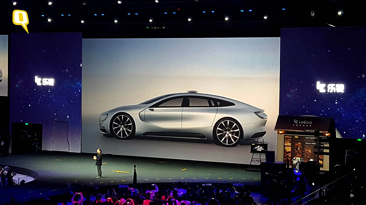 LeEco Super Car concept model. (Photo: <b>The Quint</b>)