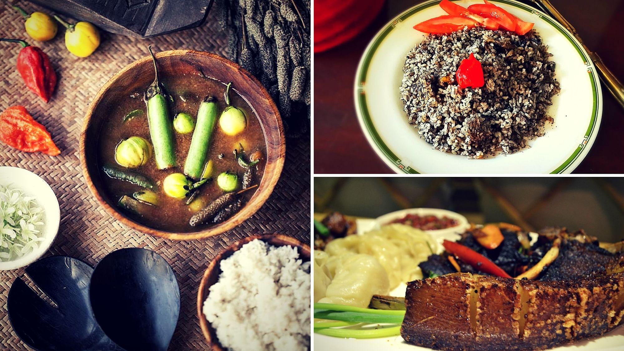 Enjoy a sampling of intricate Meghalaya eats. (Photo Courtesy: Dzukou Tribal Kitchen)
