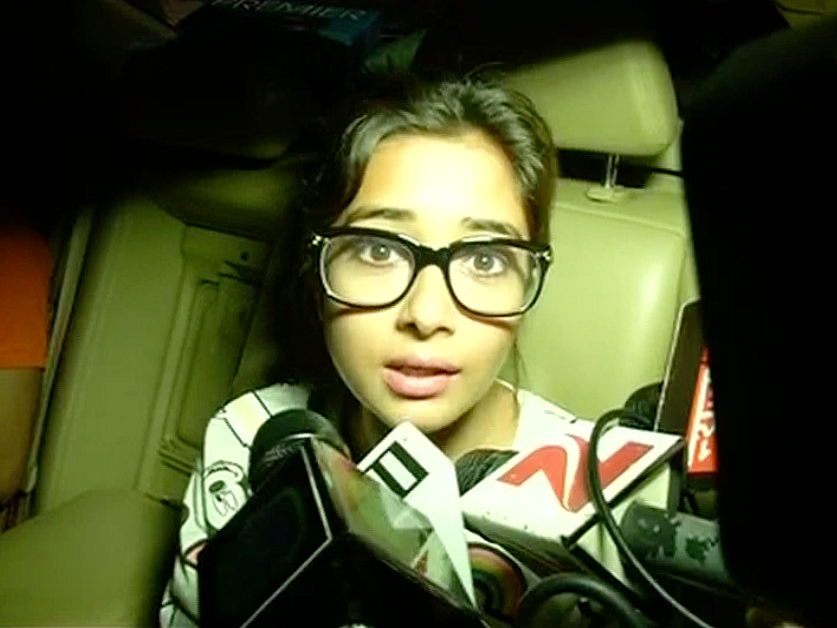 Tina Dutta outside Kokilaben hospital. (Photo: ANI)