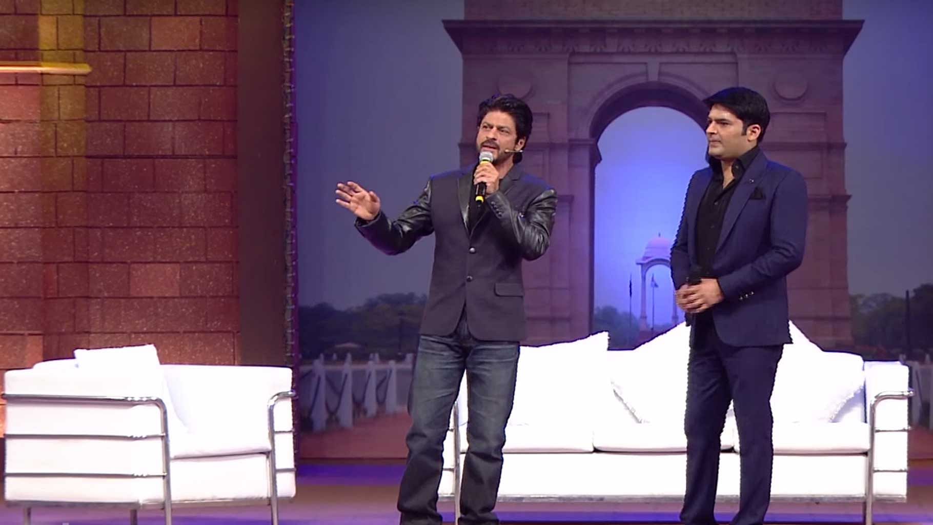 Shah Rukh Khan on the inaugural episode of <i>The Kapil Sharma Show </i>(Photo courtesy: YouTube)