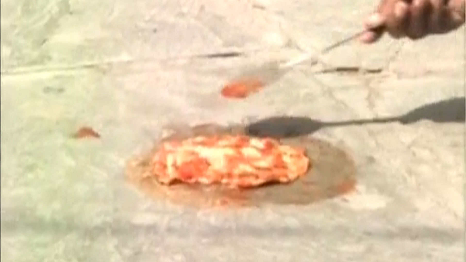 Heat of the floor is sufficient to cook an omelette. (Photo: ANI Screengrab)