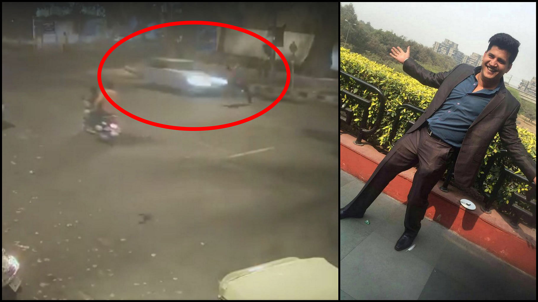 Sidharth Sharma, the 32-year-old marketing consultant who died in a hit-and-run case.&nbsp;(Photo Courtesy: Screengrab from CCTV footage)