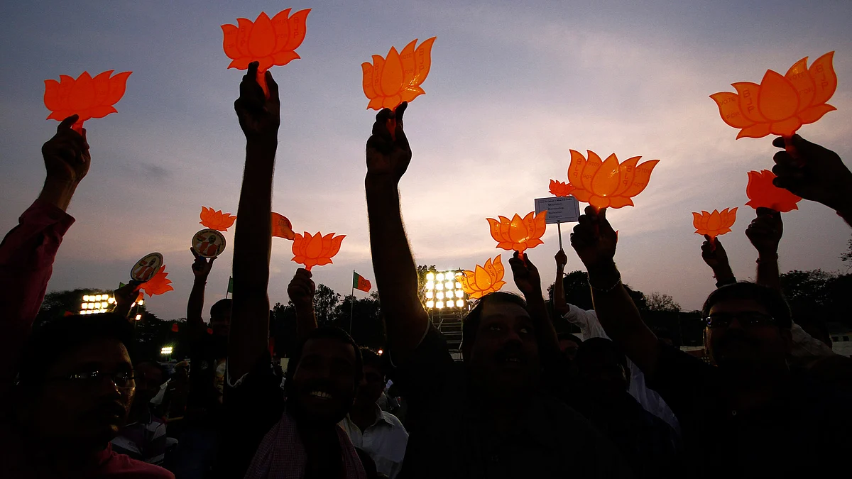 File photo of BJP victorious. (Photo: Reuters)