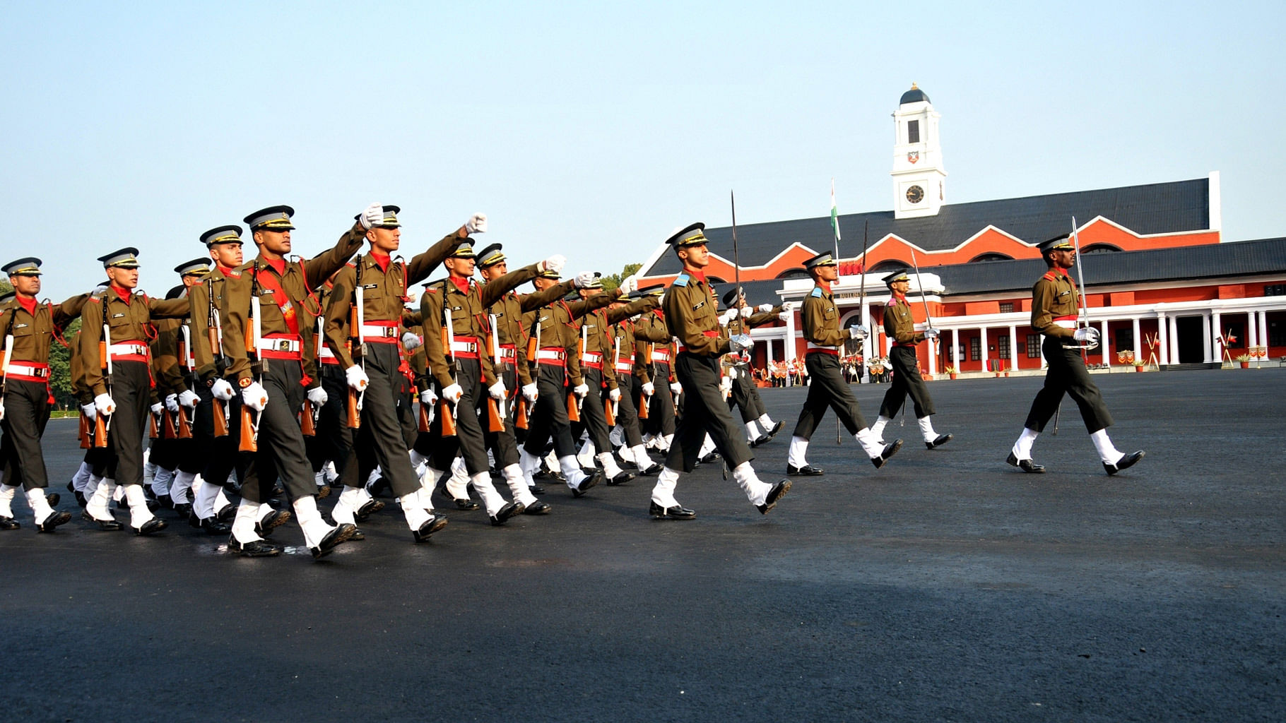 Cadets at the Indian Military Academy in Dehradun, December 2015. (Photo: IANS)