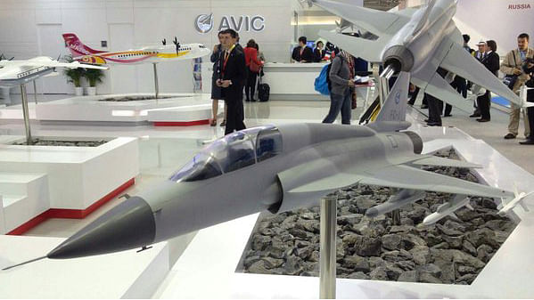 A prototype of the JF-17B. (Photo: Twitter/<a href="https://twitter.com/DrYasirShirazi/status/725559861619077120">@DrYasirShirazi</a>)