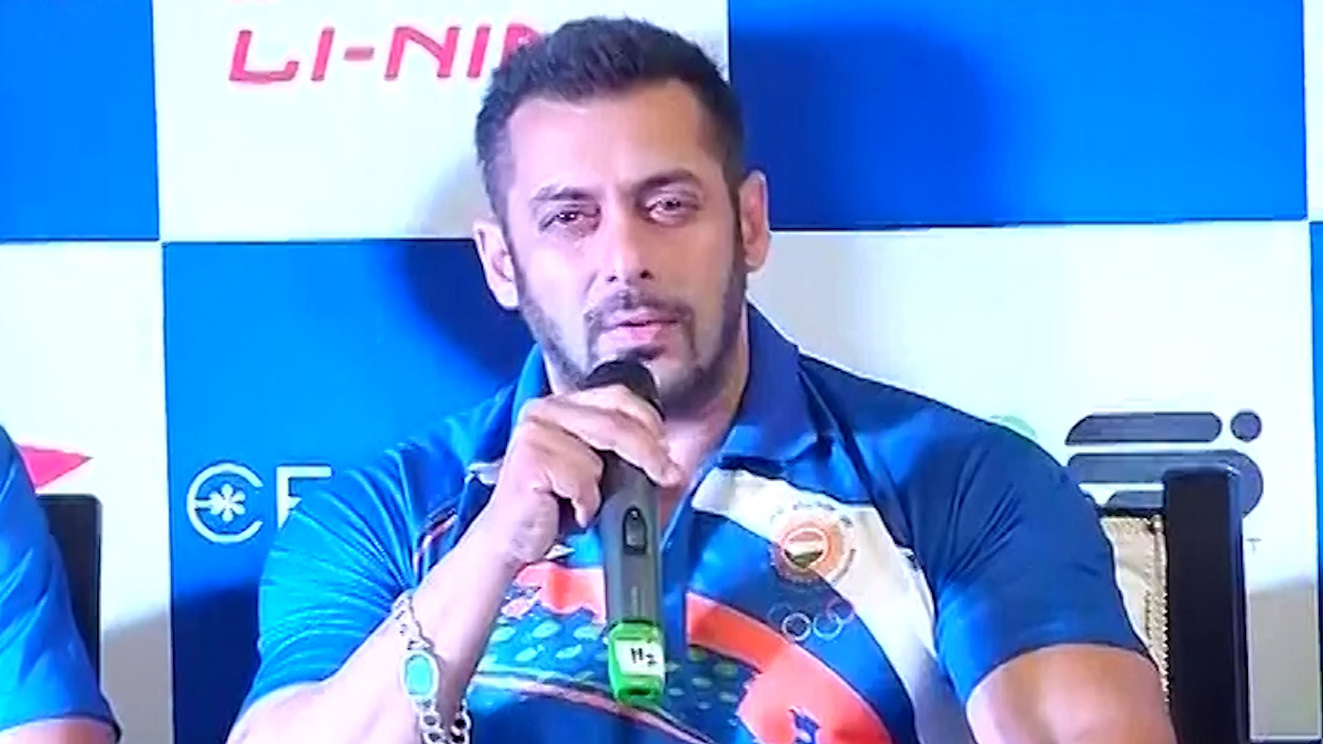 

Bollywood actor Salman Khan has been appointed as the goodwill ambassador for the Indian contingent at the Rio Olympics in 2016, on Saturday. (Photo: ANI screengrab)