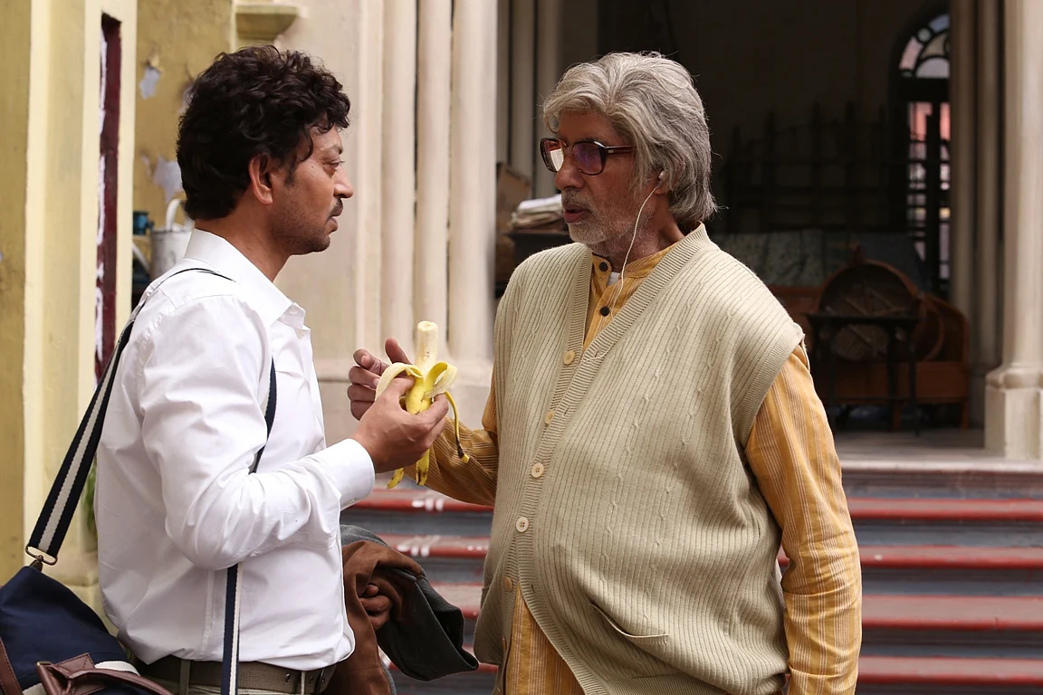 Irrfan Khan and Amitabh Bachchan in <i>Piku</i>