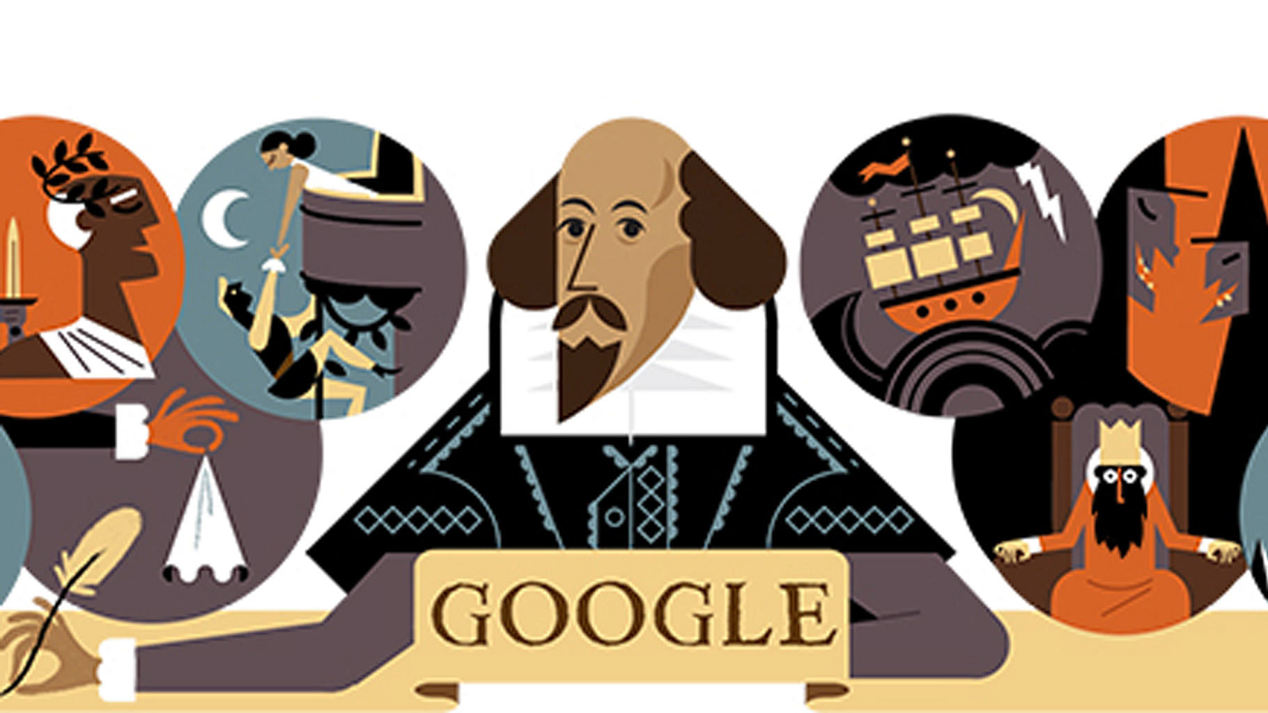 Google doodle on Shakespeare’s 400th death anniversary. (Photo: Google Doodle Screengrab)