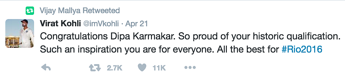 There Seems to Be No Trouble in Vijay Mallya’s Twitter-Paradise