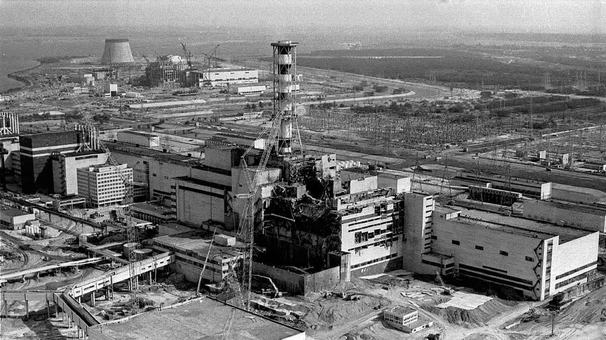 A file photo showing an aerial view of the damage at the Chernobyl nuclear plant, after an explosion and fire broke out, exposing the surrounding areas to fatal radioactive debris. (Photo: AP)