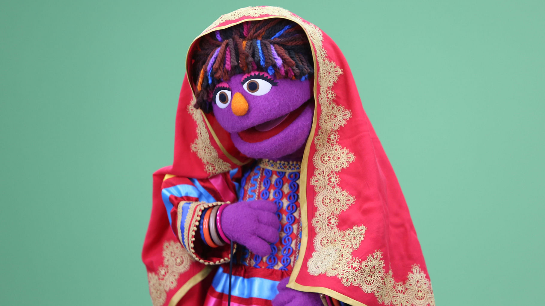 Zari, a six-year-old muppet who will  change the life of girls in Afghanistan. (Photo: AP)