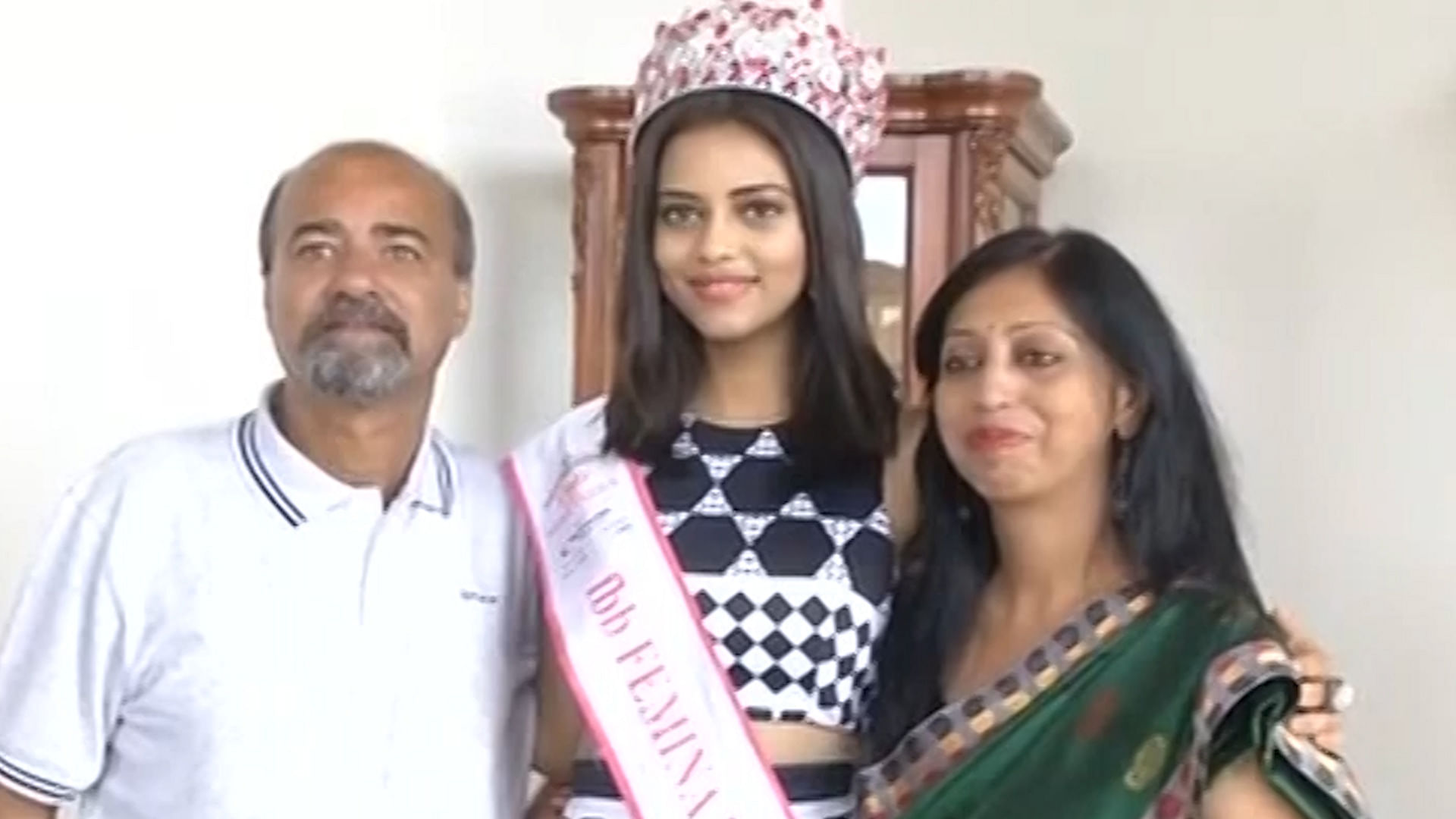  Priyadarshini Chatterjee from Guwahati, Miss India 2016. (Photo: ANI screengrab)