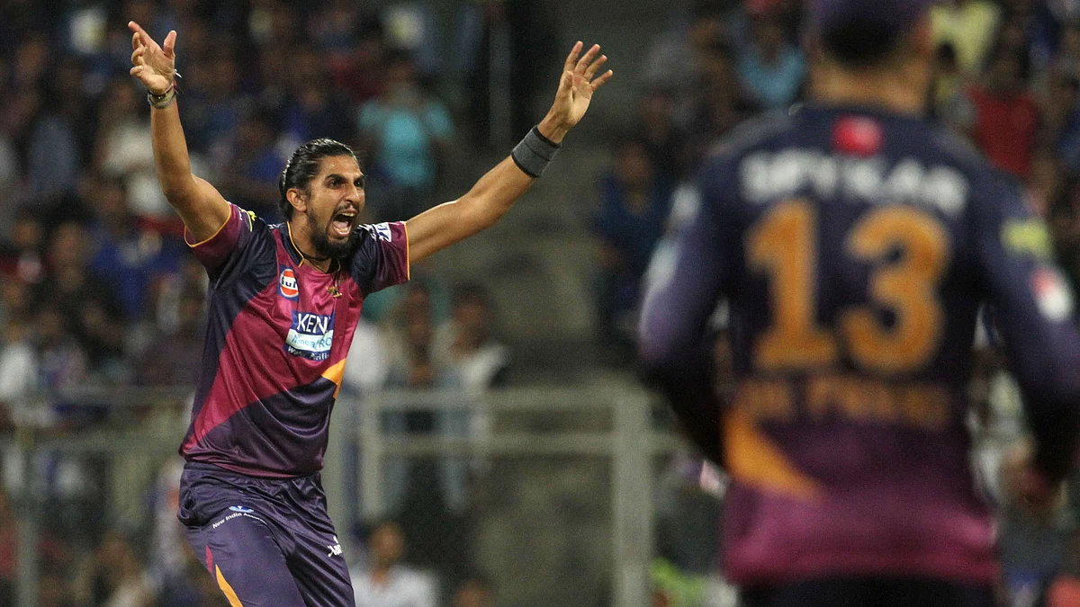Ishant Sharma celebrates after picking up Rohit Sharma’s wicket. (Photo: Sportzpics)