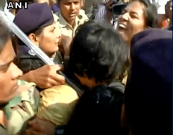 Trupti Desai was detained by police when she and 25 other women activists tried to enter the Shani Shingnapur temple.