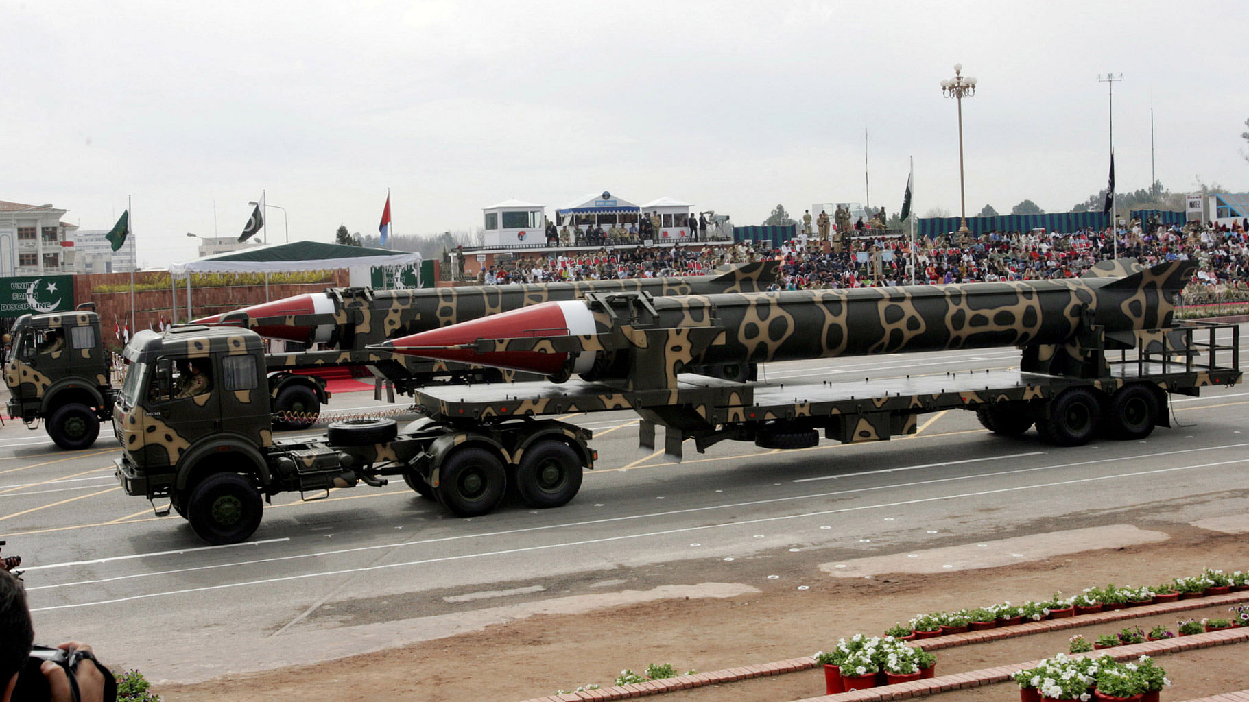 Shaheen- III Missile being displayed in Pakistan. ( Photo: Reuters )