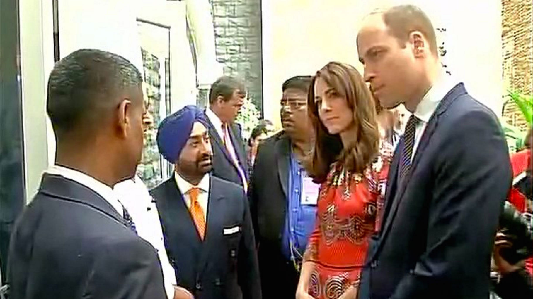 

















Prince William and Kate Middleton in Mumbai (Photo: Twitter/@ANI_news) 