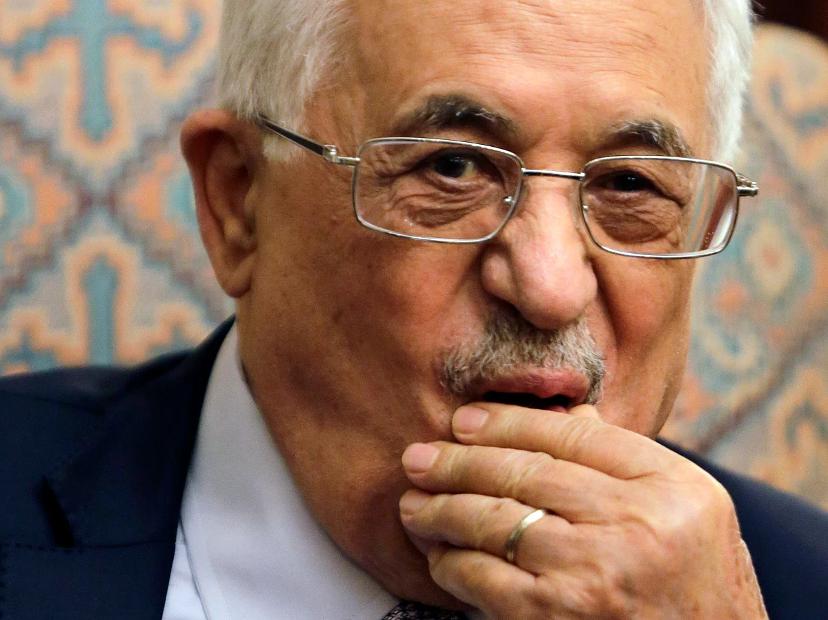 Purse your lips if you felt a buuuurn. Mahmoud Abbas, President of Palestine. (Photo: AP)