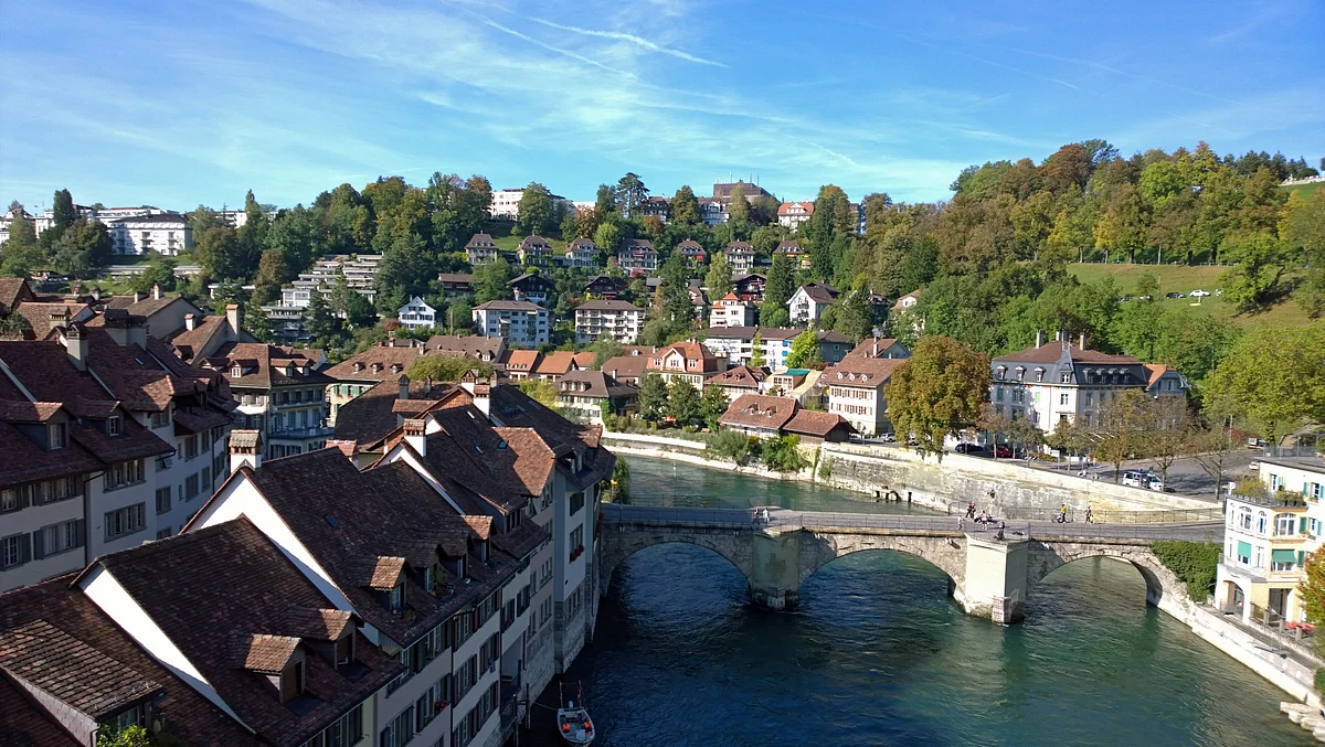 River Aare bends around the old town. (Photo Courtesy: Ashwin Rajagopalan)