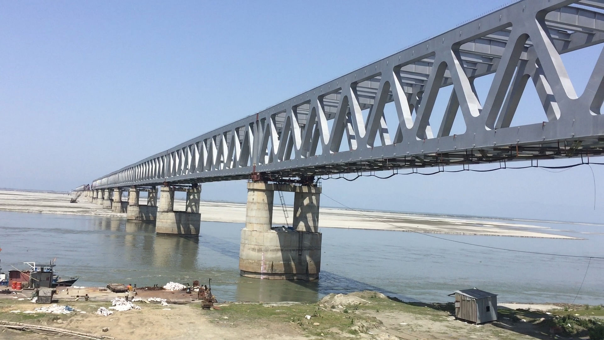 

At 4.94km, the Bogibeel Bridge on the Brahmaputra river in Assam is India’s longest rail-cum-road bridge. (Photo: <b>The Quint</b>)