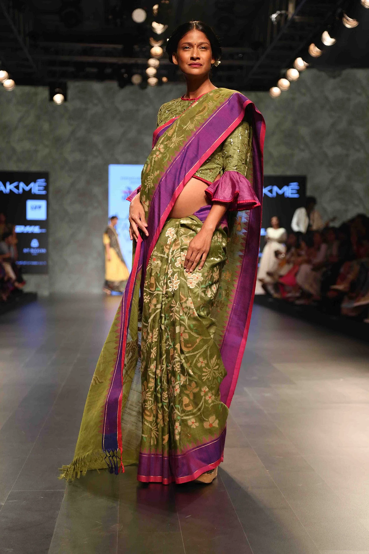 Carol Gracias walks at the Fashion Week for designer Gaurang Shah (Photo: Yogen Shah)