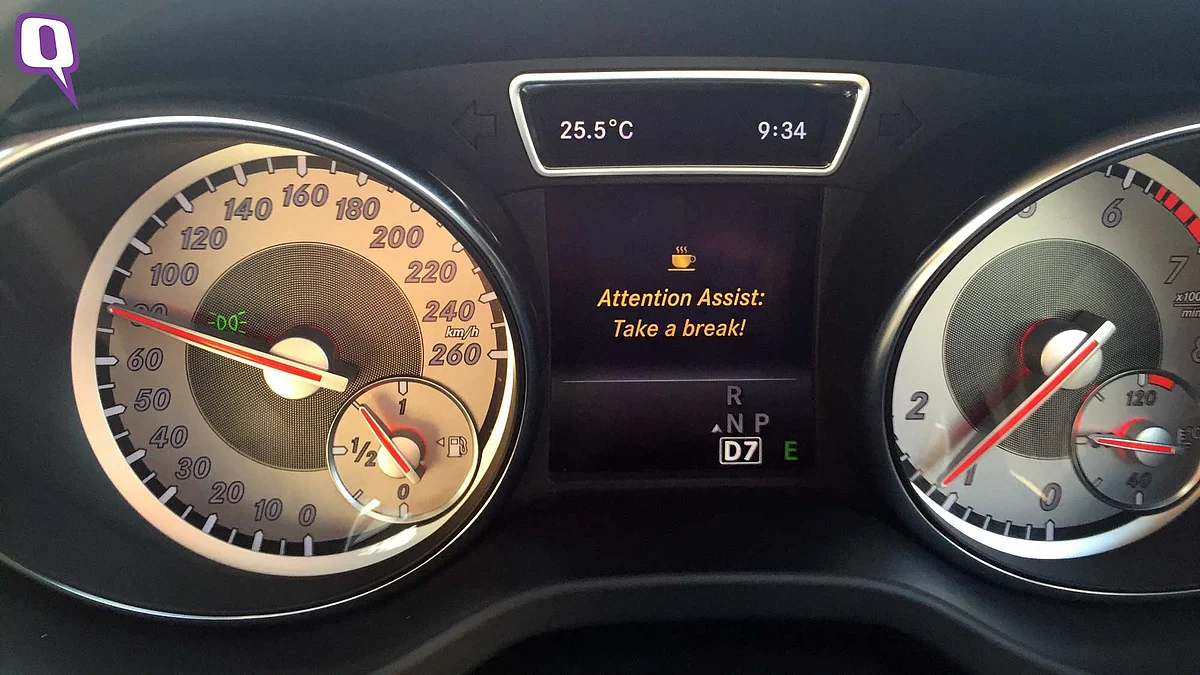 Mercedes-Benz CLA200’s Attention Assist. (Photo: <b>The Quint</b>)