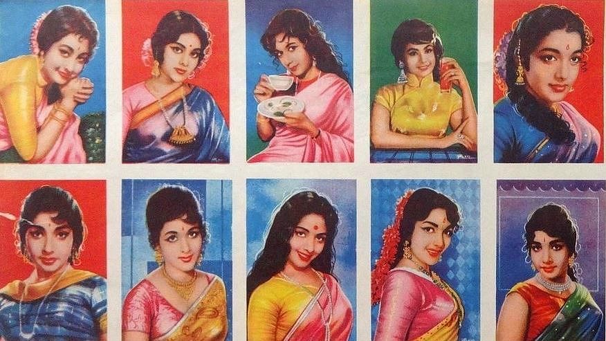 Actresses of the 1950s and 1960s. (Photo: <a href="https://www.facebook.com/VintageIndianFashion/">Vintage Indian Clothing</a>)