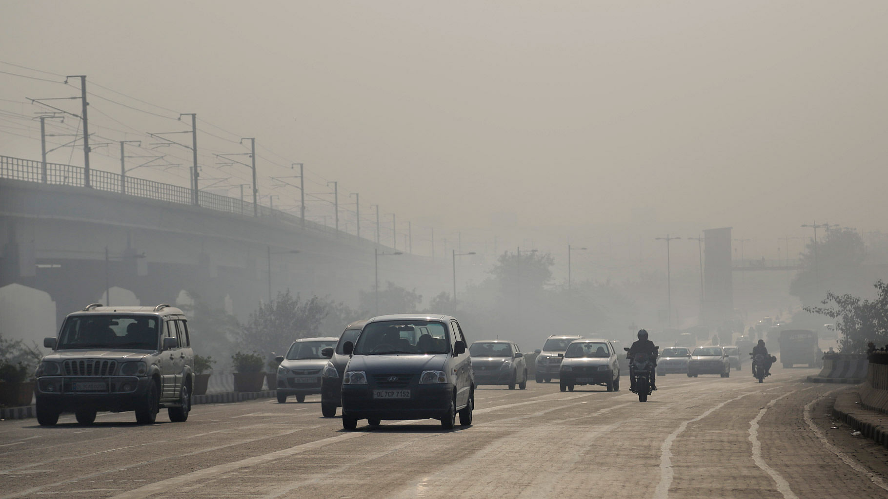 File photo of pollution on the roads of New Delhi. (Photo: AP)