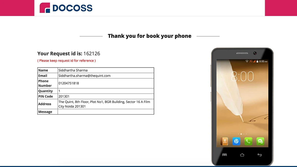 We’ve booked one and now we are waiting for it to be a reality at Rs 888. (Photo Courtesy: Docoss)
