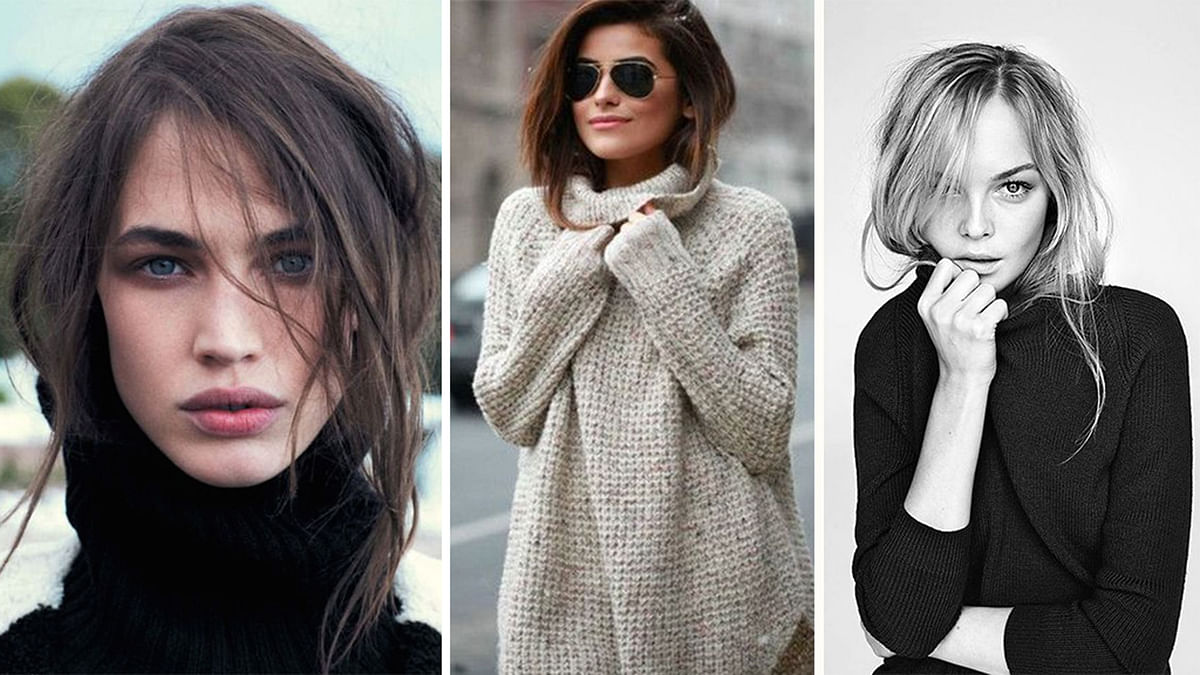 Turtleneck Hairstyles: For Lazybums & Convenience Seekers 