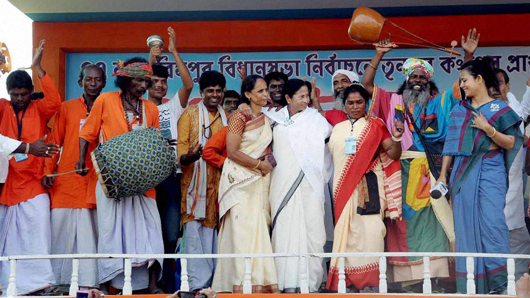 

West Bengal Chief Minister Mamata Banerjee participates in an election rally  in Nadia district of West Bengal, on 9 April  2016. (Photo: PTI)