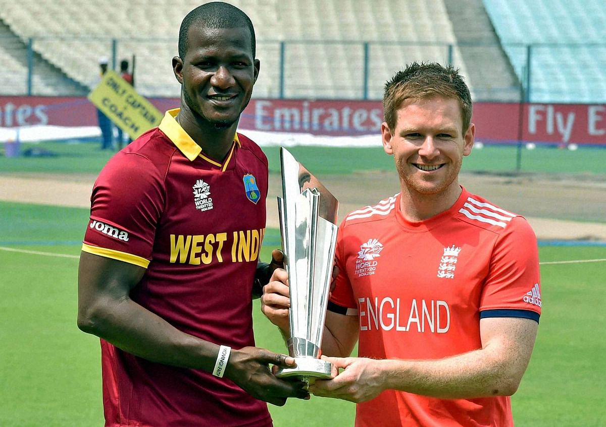 West Indies play England in the World T20 final in Kolkata on Sunday.