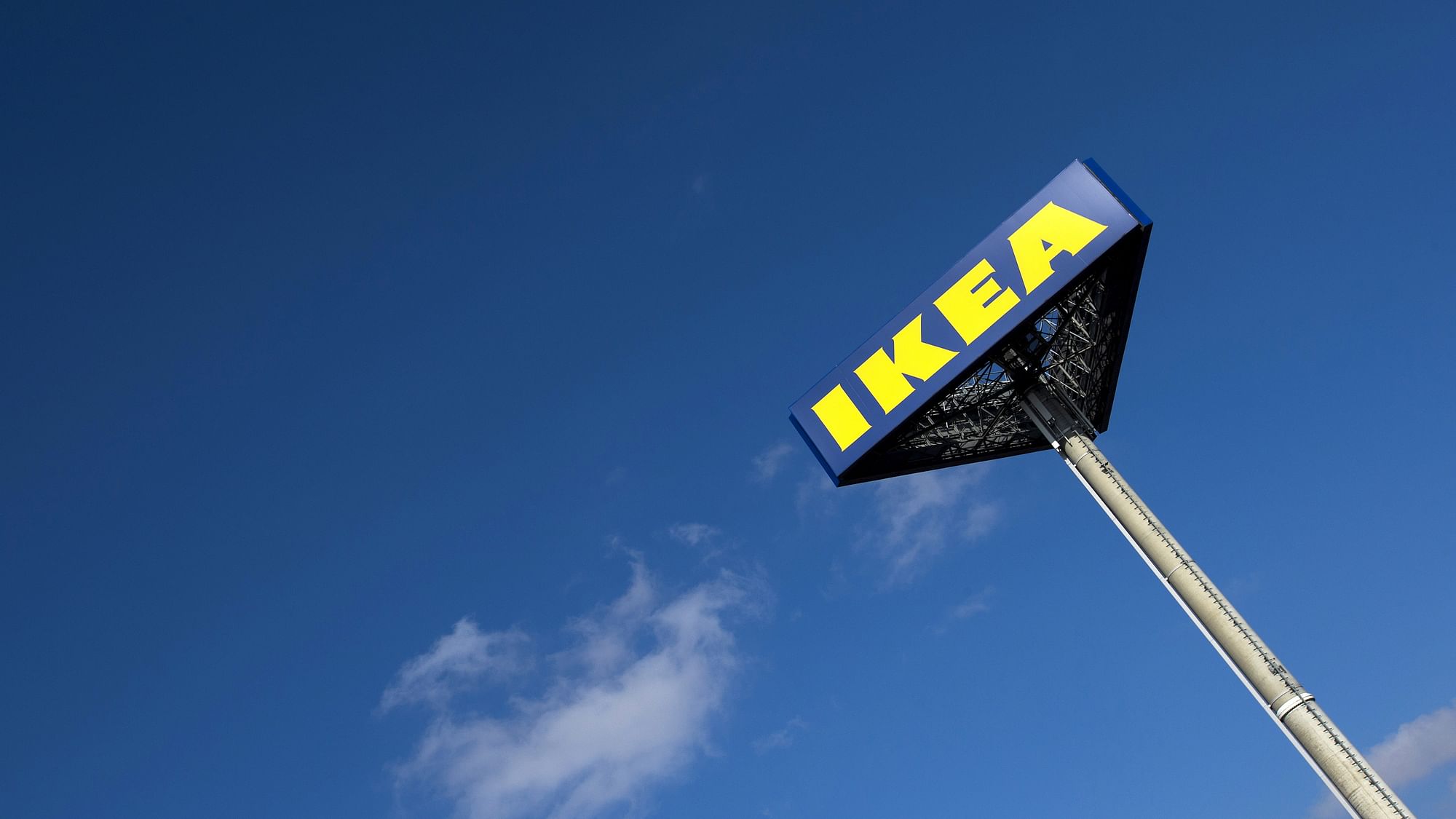 The IKEA logo is seen outside IKEA Concept Center, a furniture store and headquarters of the IKEA brand owner Inter IKEA, in Delft, the Netherlands 16 March  2016. (Photo: Reuters) 