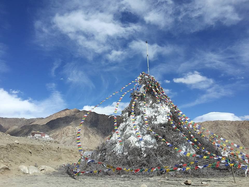 The artificial glaciers of Ladakh.