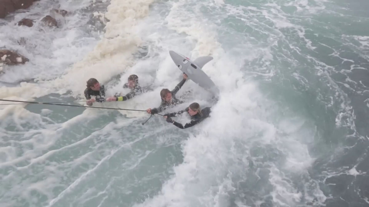 Daredevil Surfers Ride Dangerous Waves in Western Australia