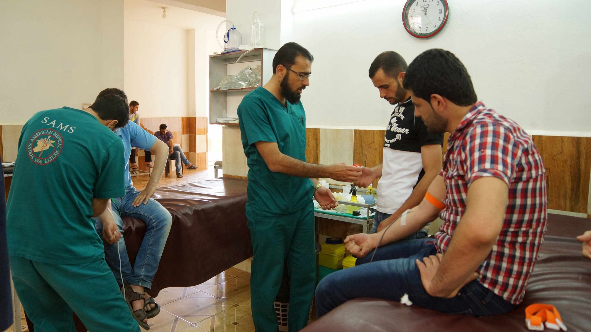 Healthcare workers in a hospital in Syria. (Photo: Reuters)