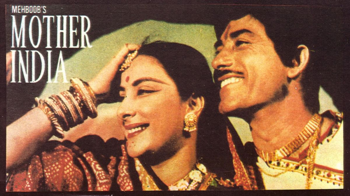 Nargis Dutt and Raaj Kumar in Mehboob Khan’s <i>Mother India</i> (Photo: film poster)