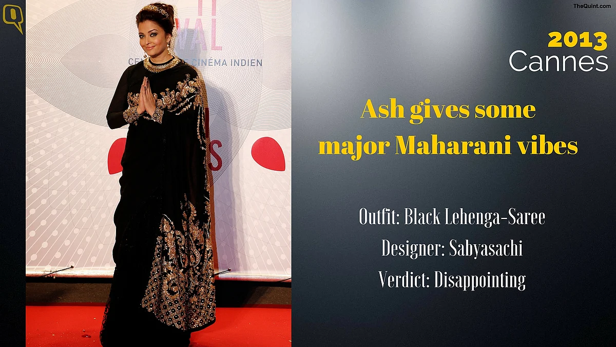Cannes 2013: Ash gives some major maharani vibes. 
