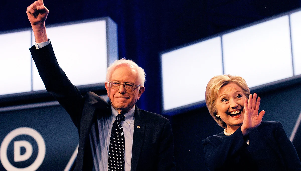 Trump’s Democratic rivals Bernie Sanders (L) and Hillary Clinton. (Photo: AP)