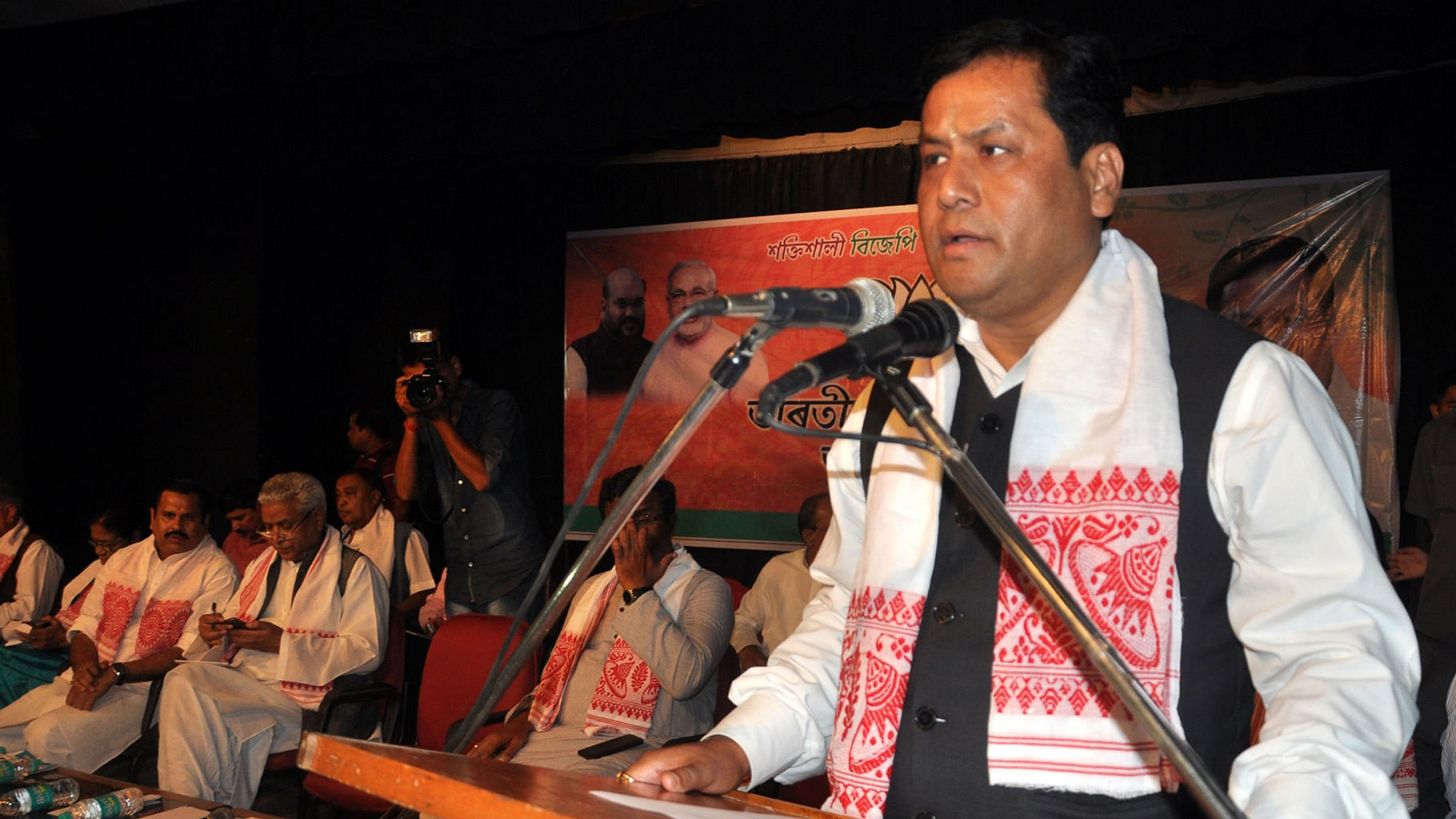 Assam’s Chief Minister-to-be Sarbanand Sonowal  in Guwahati. (Photo: IANS)