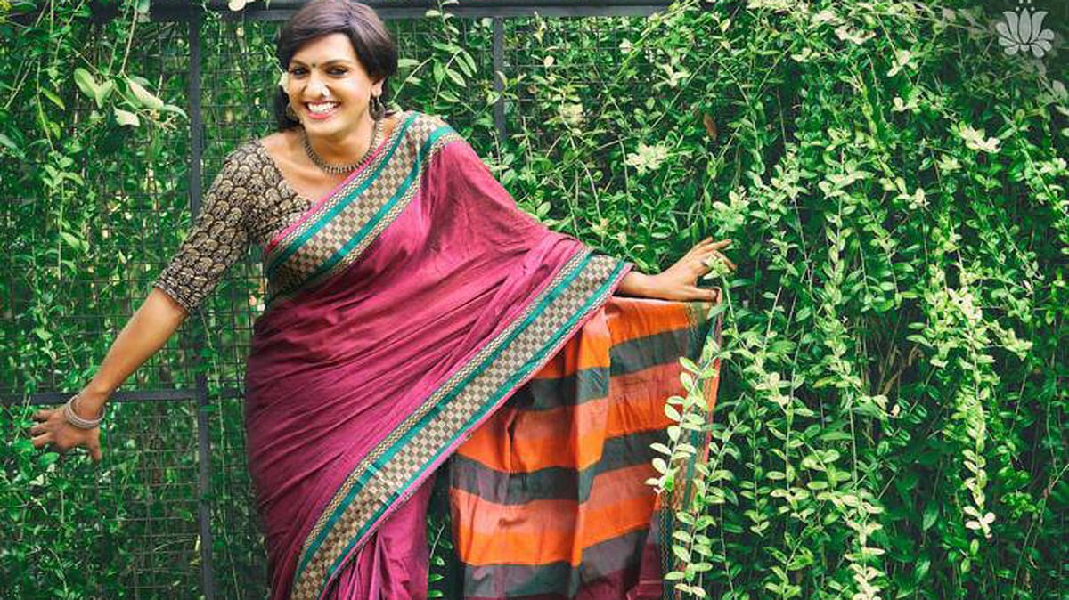 Kochi-based designer Sharmila Nair pays tribute to the transgender community through her designer sari collection.
