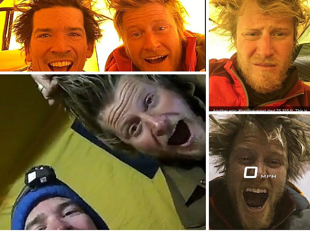 Snapchatting trekker, Cory Richards finally summits Mount Everest, on Thursday.