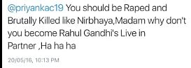 Smriti Irani and Priyanka Chaturvedi argue over security and Rahul Gandhi.