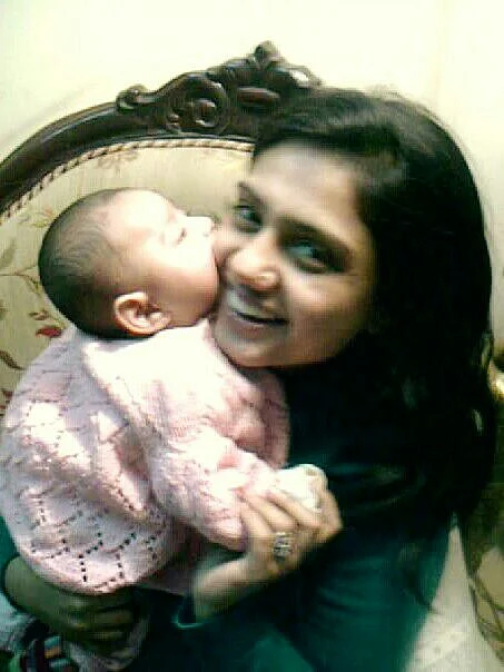 Mommy’s cheeks are so nom nom. (Photo: Akanksha Swarup)